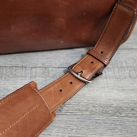 Vintage Coach Classic Brown Leather Briefcase/Carryon Bag - Picture 16 of 16